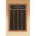 Perpetual Series Walnut Plaque w/ 12 Individual Plates (9"x12")